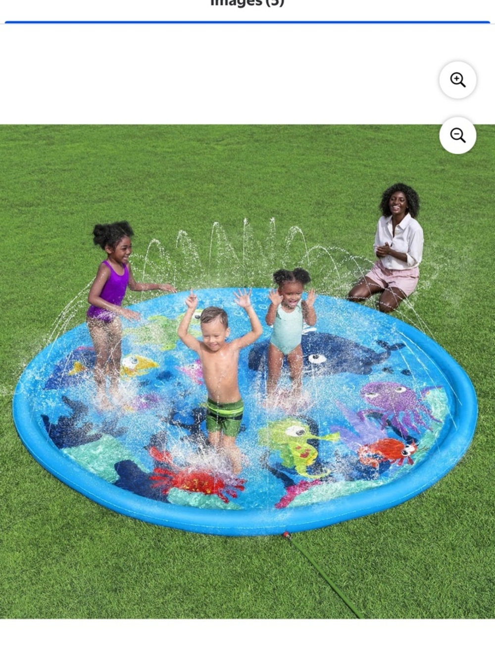 Kids Splash sprinkler Play Mat